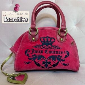 RARE Vintage Juicy Couture 🌺 Hot Pink Bowler Bag (Open to offers)